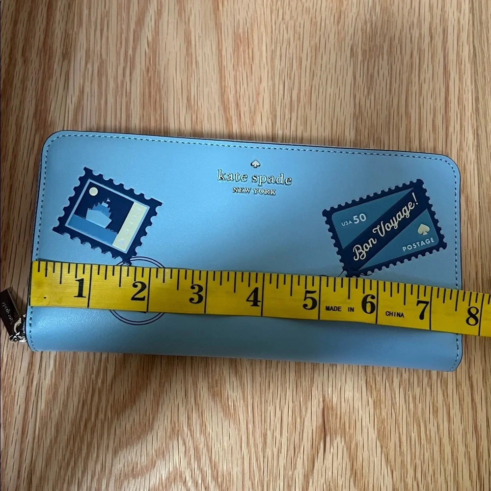 New! Kate Spade fresh water Bon voyage off the grid large continental wallet.